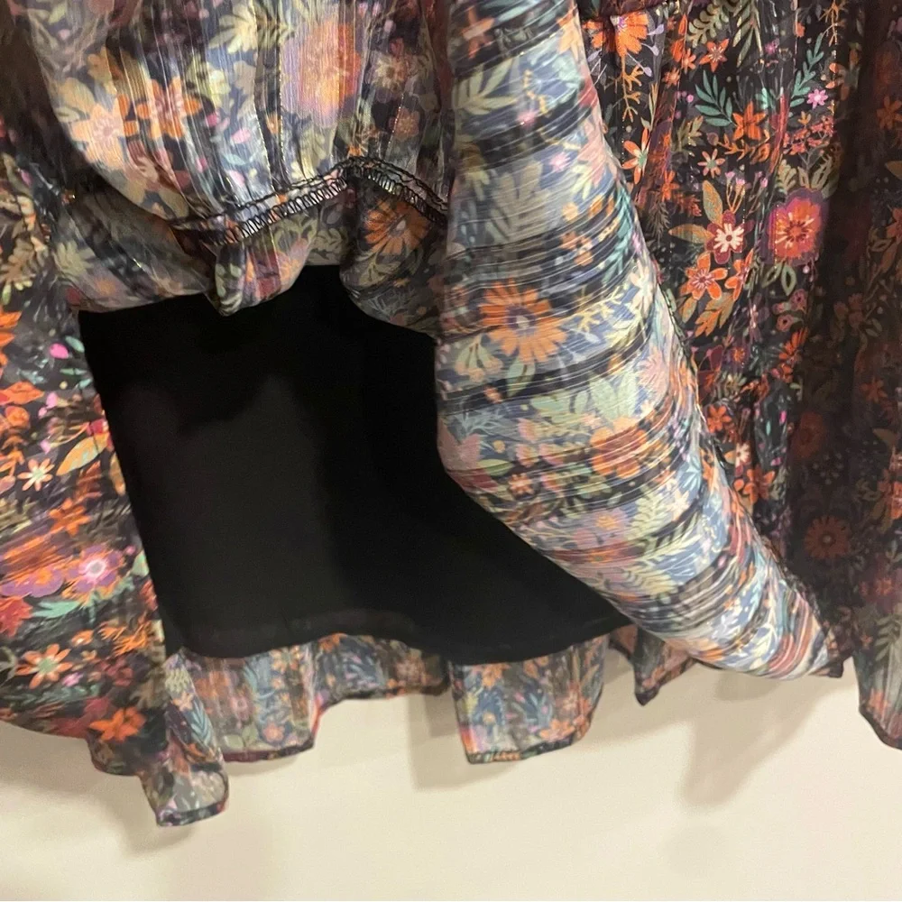 SOFT SURROUNDINGS Castille Floral Tunic Dress - Size Petite Large - Picture 13 of 16